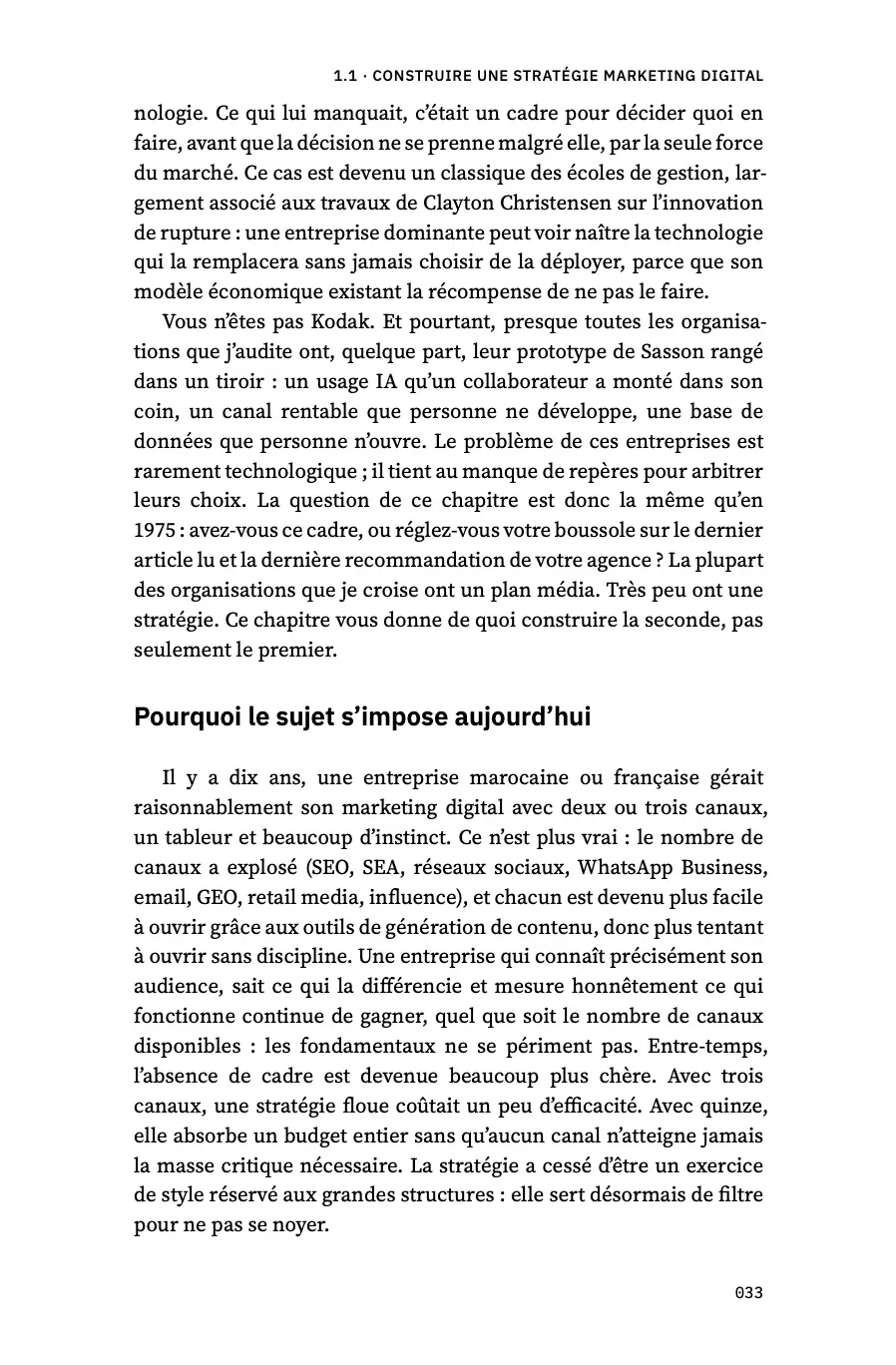 1.1 · Stratégie marketing digital · p. 33